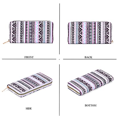 Set of 2 Tribal Pattern Long Wallet and Small Wallet