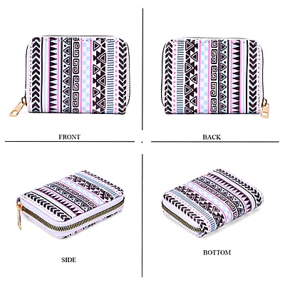 Set of 2 Tribal Pattern Long Wallet and Small Wallet