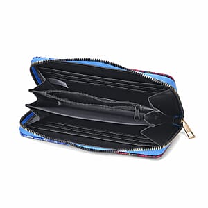 Set of 2 The Eiffel Tower Pattern Long Wallet and Small Wallet