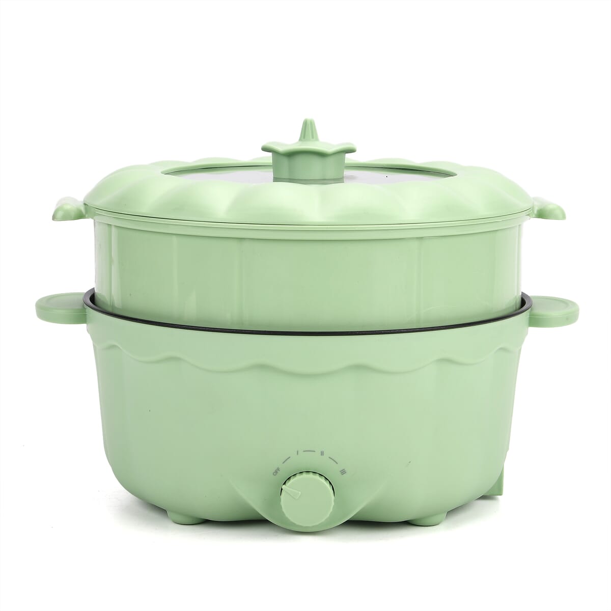 Green 3.7L Multifunctional Double Layer Rice Cooker image number 0