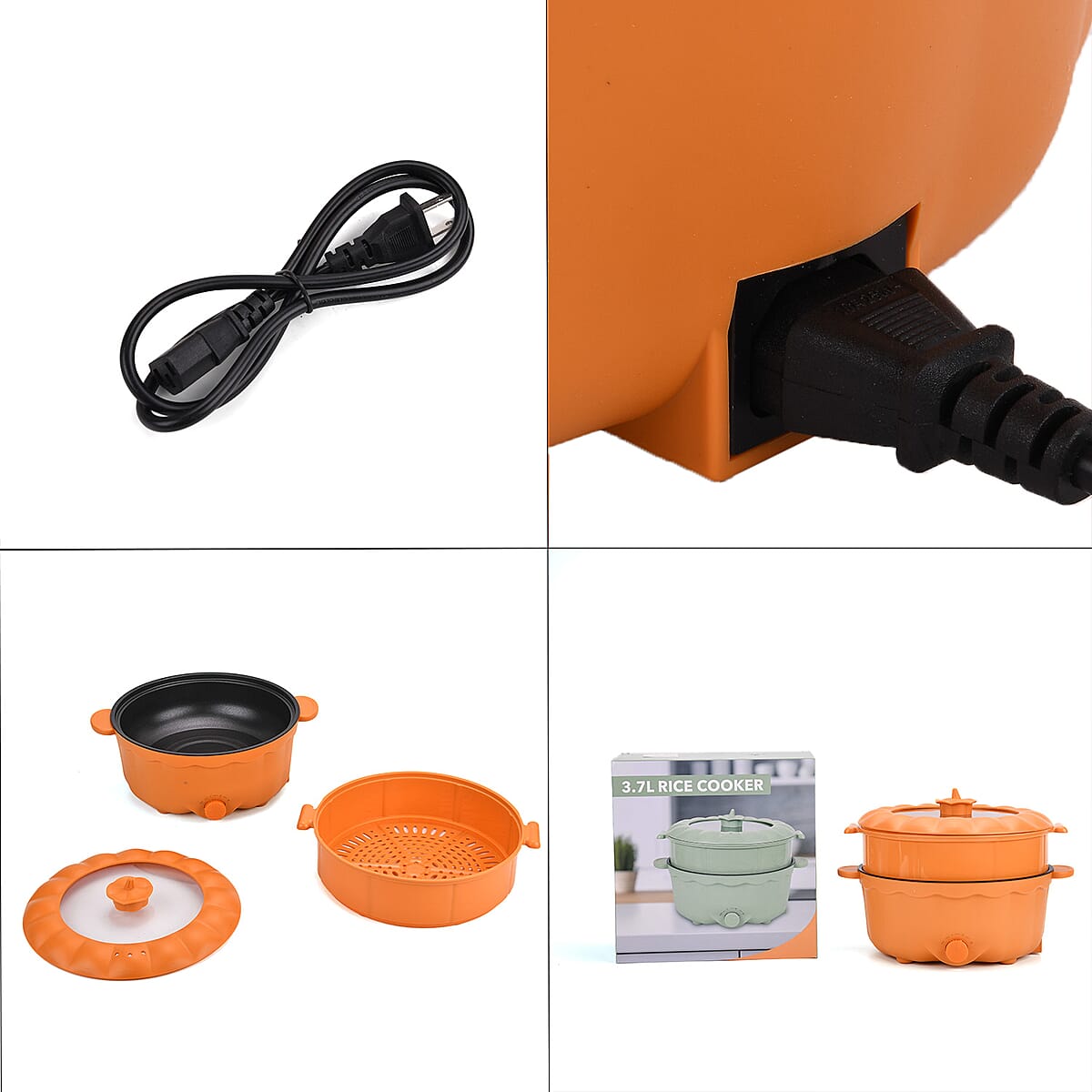Apricot 3.7L Multifunctional Double Layer Rice Cooker image number 2