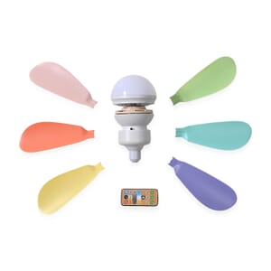 Multi Color 6 Leaf Bulb LED Fan Light with Remote