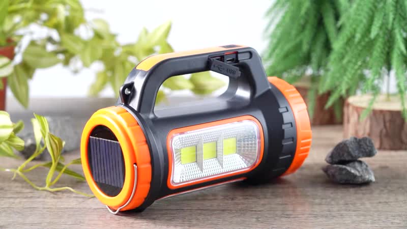 "multifunctional searchlight Materials; ABS Product size: 17.5*9*11.5cm Battery capacity:1200MAH"