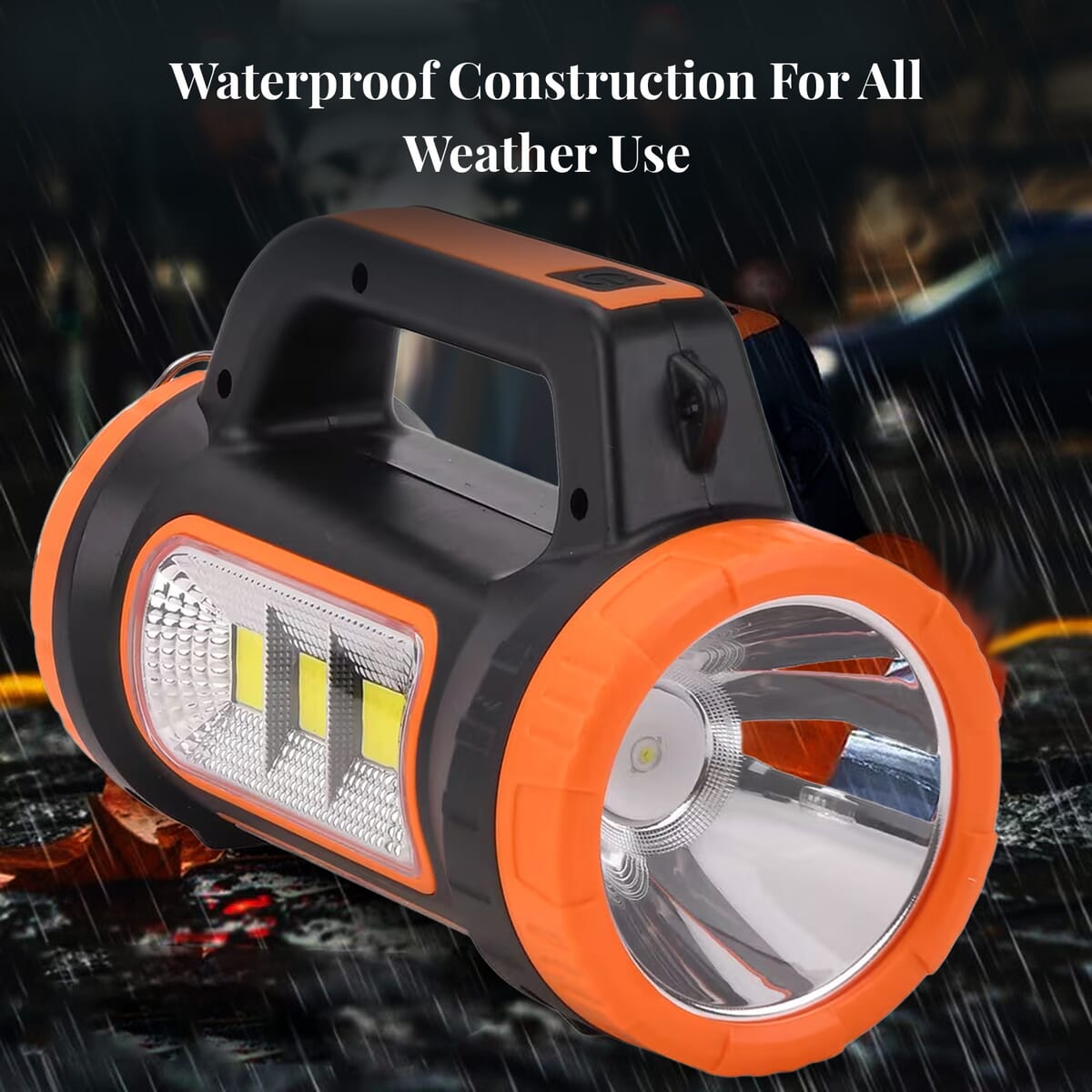 Orange Solar Multifunctional Searchlight image number 3