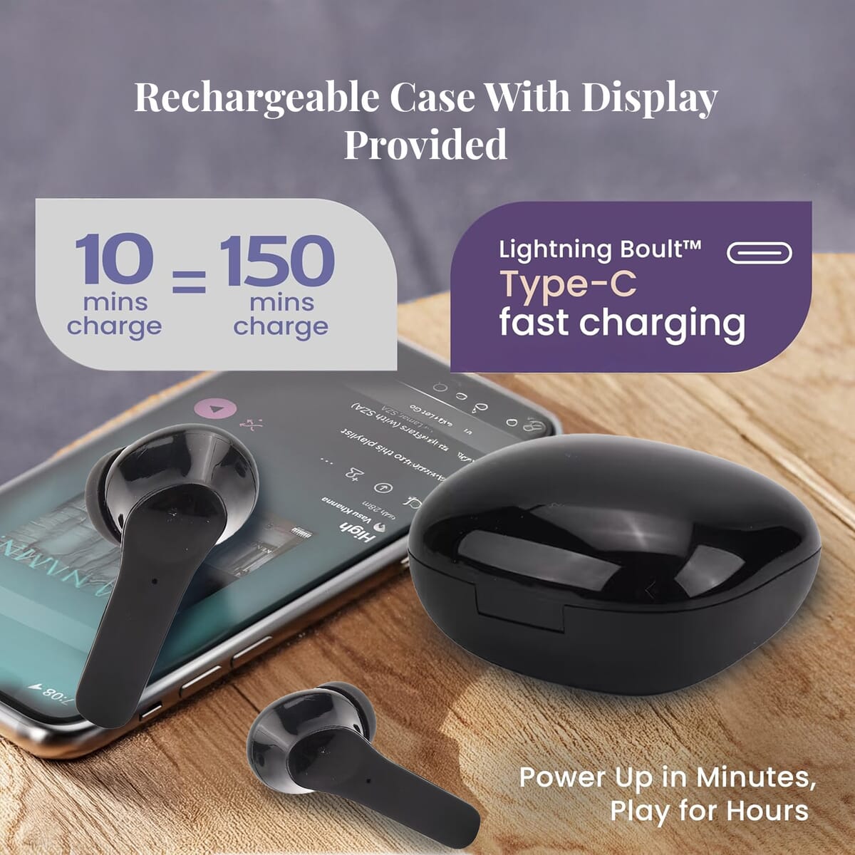 Black Translation Bluetooth Earphone image number 2