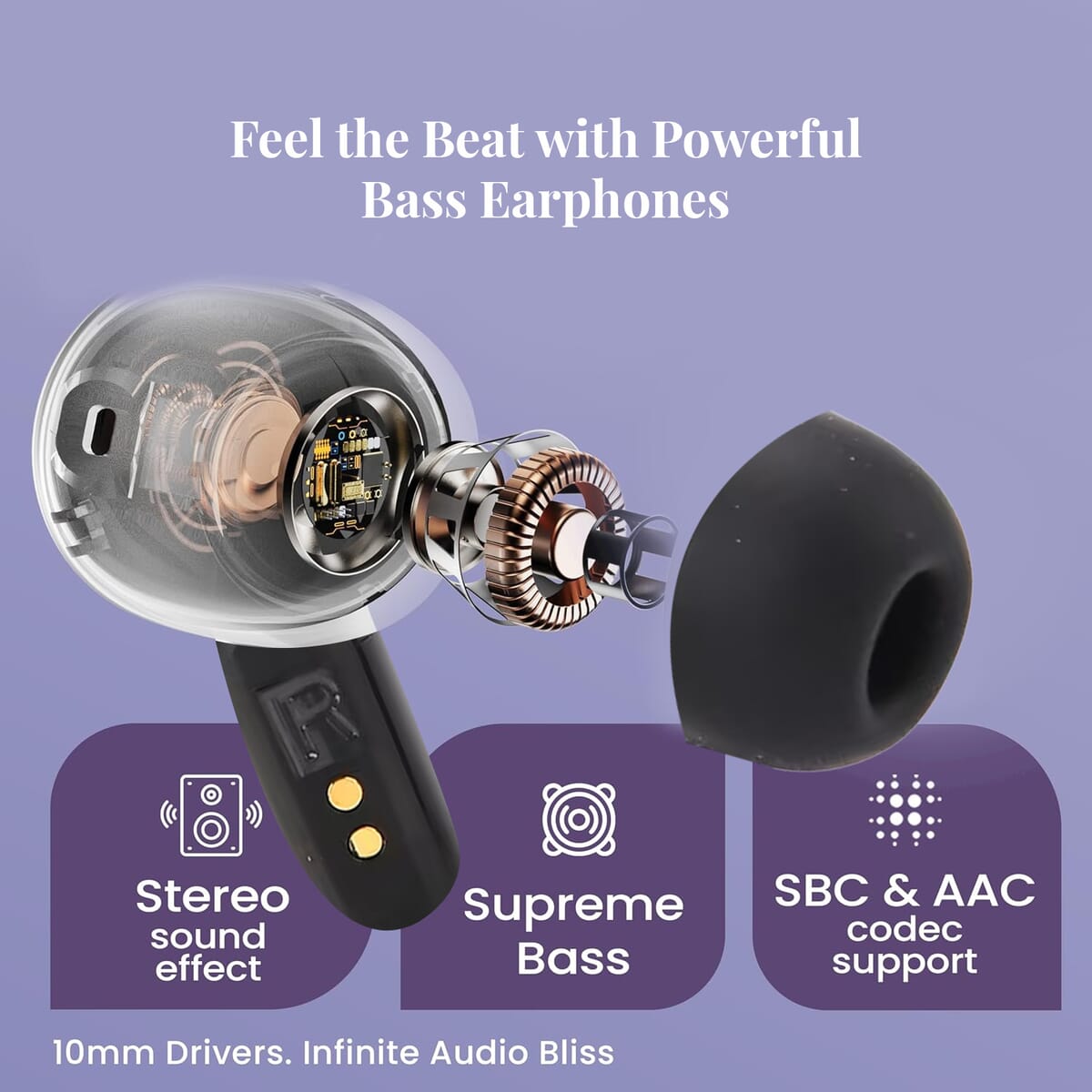 Black Translation Bluetooth Earphone image number 4