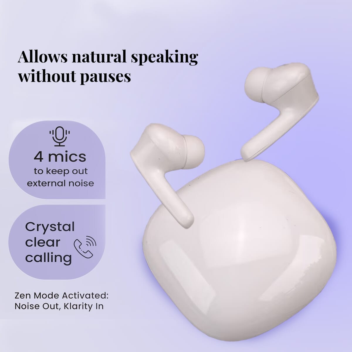 White Translation Bluetooth Earphone image number 3