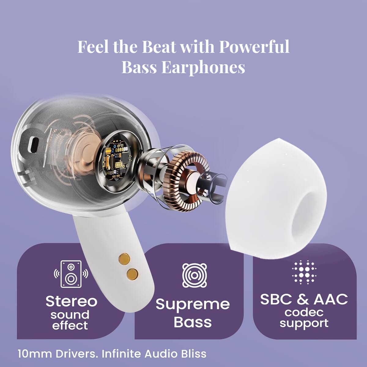 White Translation Bluetooth Earphone image number 5