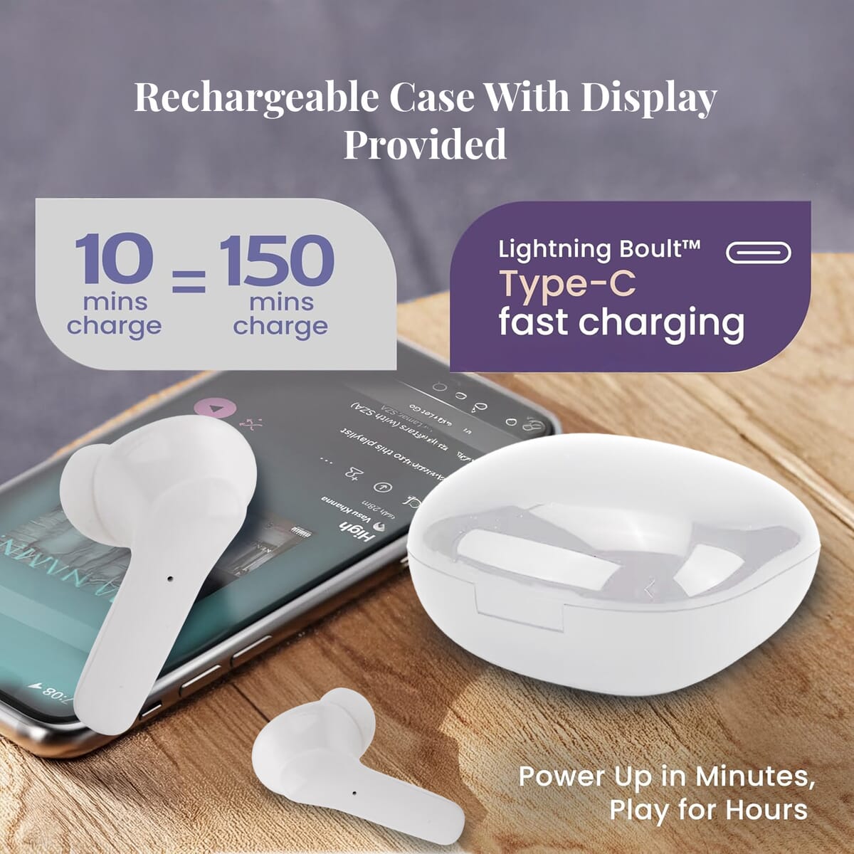 White Translation Bluetooth Earphone image number 6