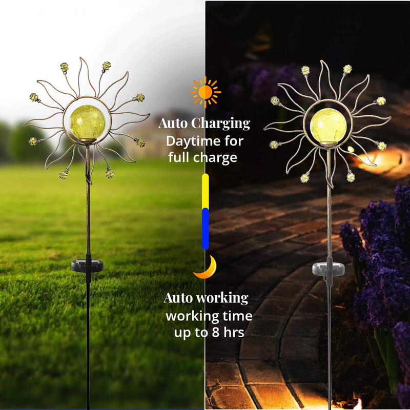 Solar Sun Stake LED Light