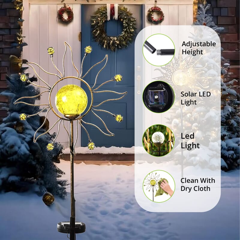 Solar Sun Stake LED Light
