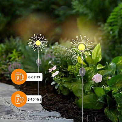 Solar Sun Stake LED Light