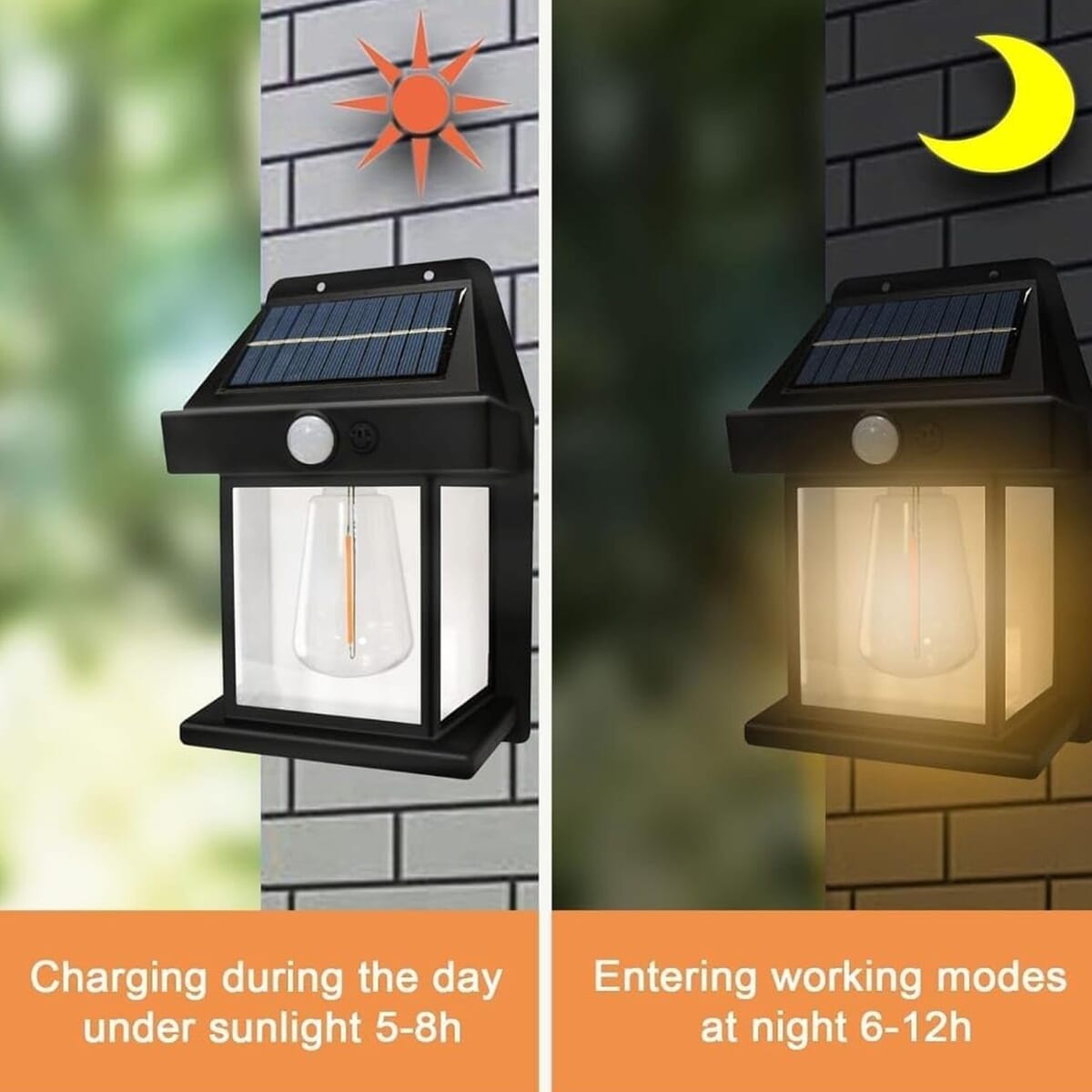 Solar Filament Sensor Wall Lights image number 2