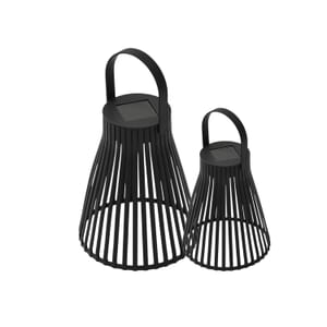 2 Piece Set - Black Solar LED Light (200mAh)
