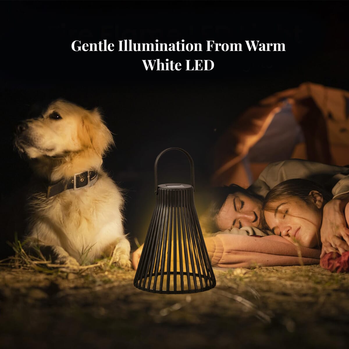 2 Piece Set - Black Solar LED Light (200mAh) image number 4