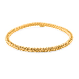 Twisted Stretch Bracelet in 14K Yellow Gold Over Sterling Silver (7.25-7.50In) 6.30 Grams