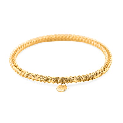Twisted Stretch Bracelet in 14K Yellow Gold Over Sterling Silver (7.25-7.50In) 6.30 Grams