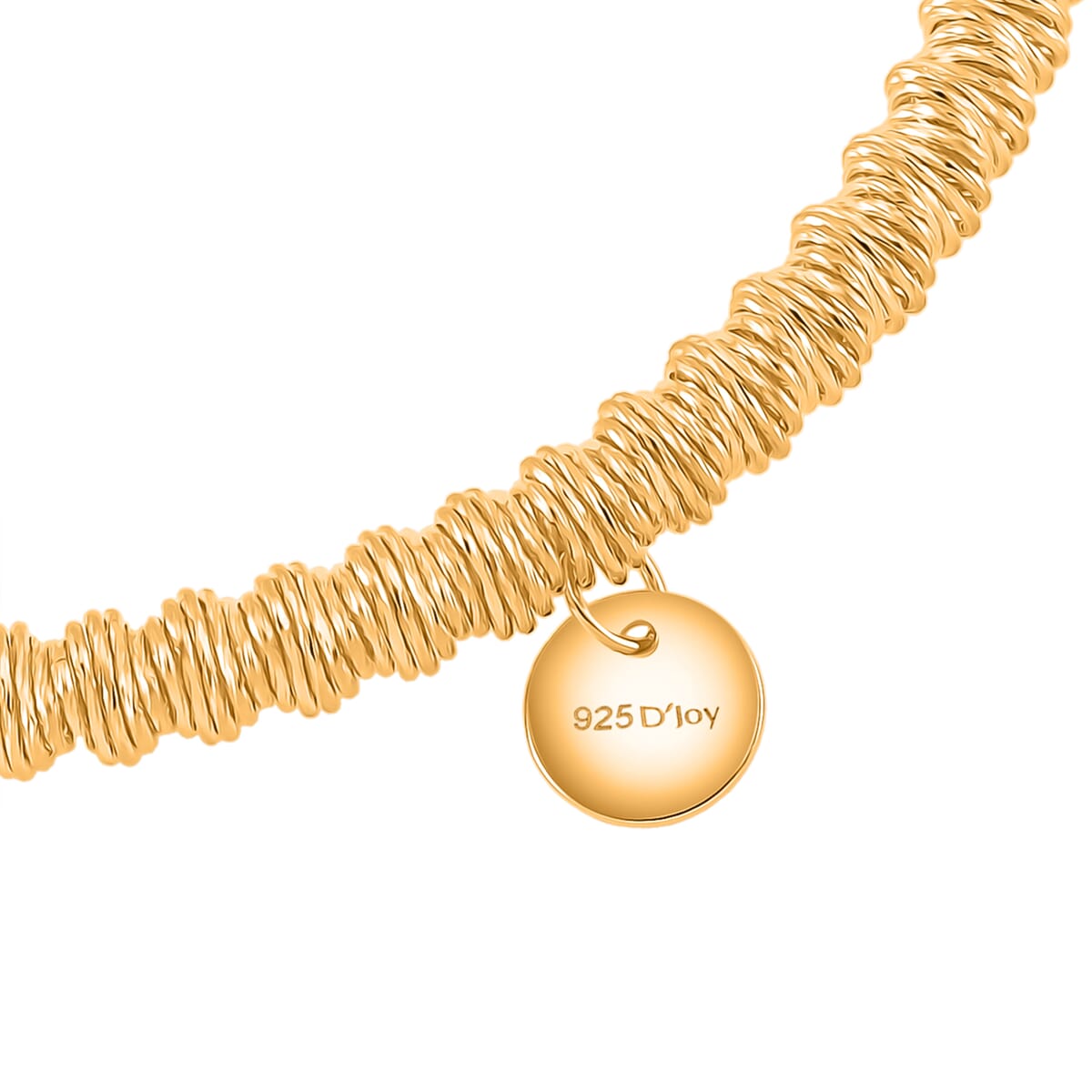 Twisted Stretch Bracelet in 14K Yellow Gold Over Sterling Silver (7.25-7.50In) 6.30 Grams image number 3