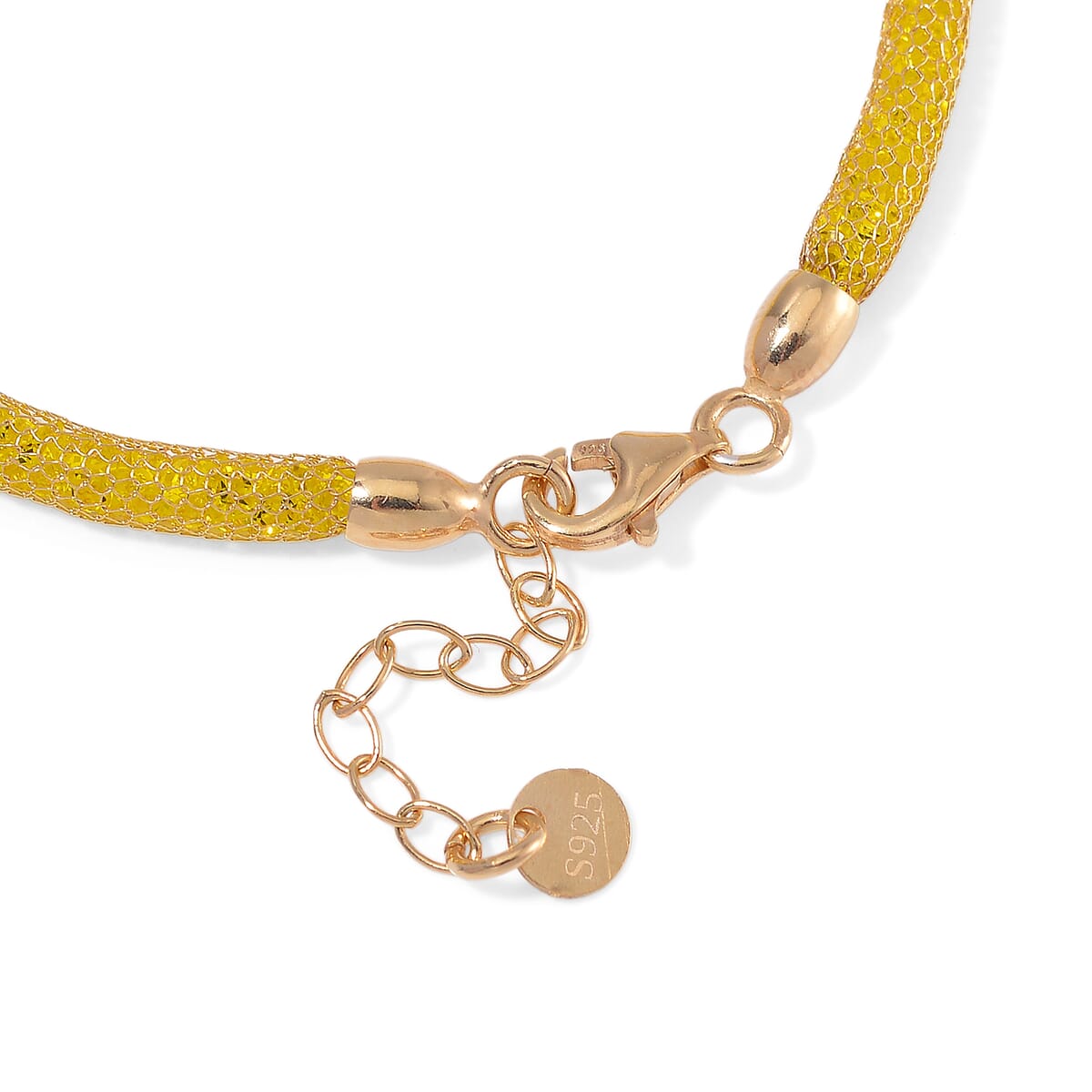 Simulated Yellow Diamond Bracelet in 14K Yellow Gold Over Sterling Silver (7.0-8.0In) image number 4