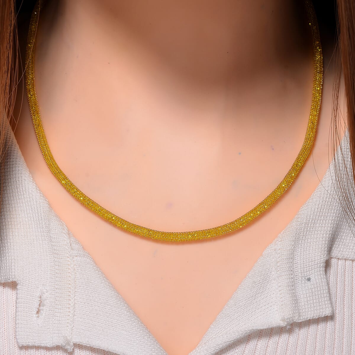 Simulated Yellow Diamond Necklace in 14K Yellow Gold Over Sterling Silver 20 Inches image number 1