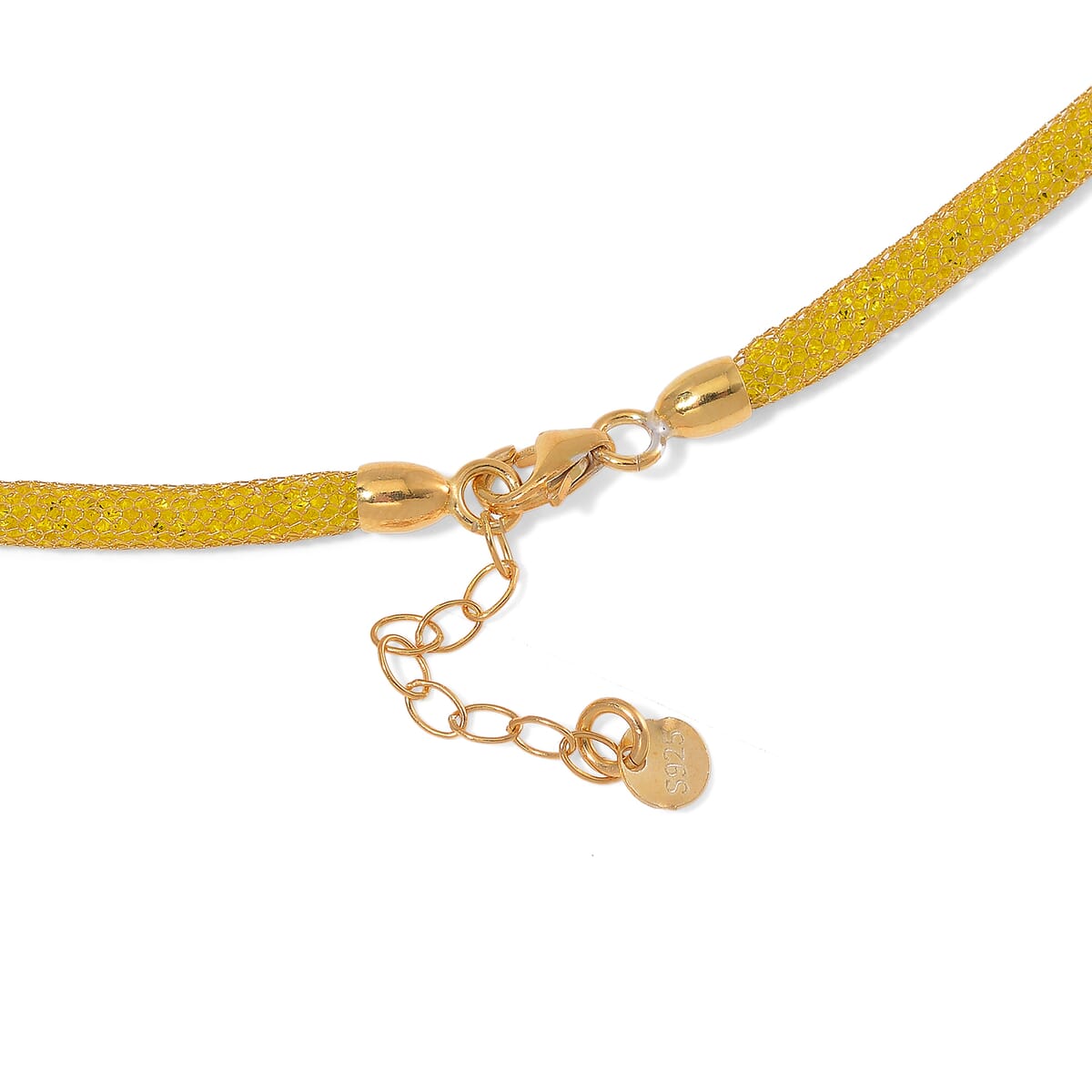 Simulated Yellow Diamond Necklace in 14K Yellow Gold Over Sterling Silver 20 Inches image number 4