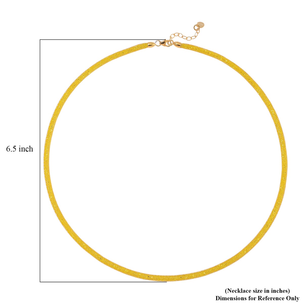 Simulated Yellow Diamond Necklace in 14K Yellow Gold Over Sterling Silver 20 Inches image number 5