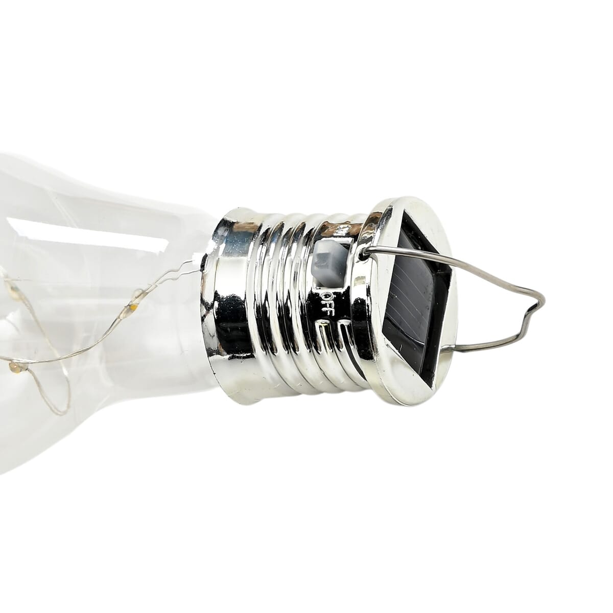 Charming Frog Holding a Glowing Solar Light LED Bulb image number 4