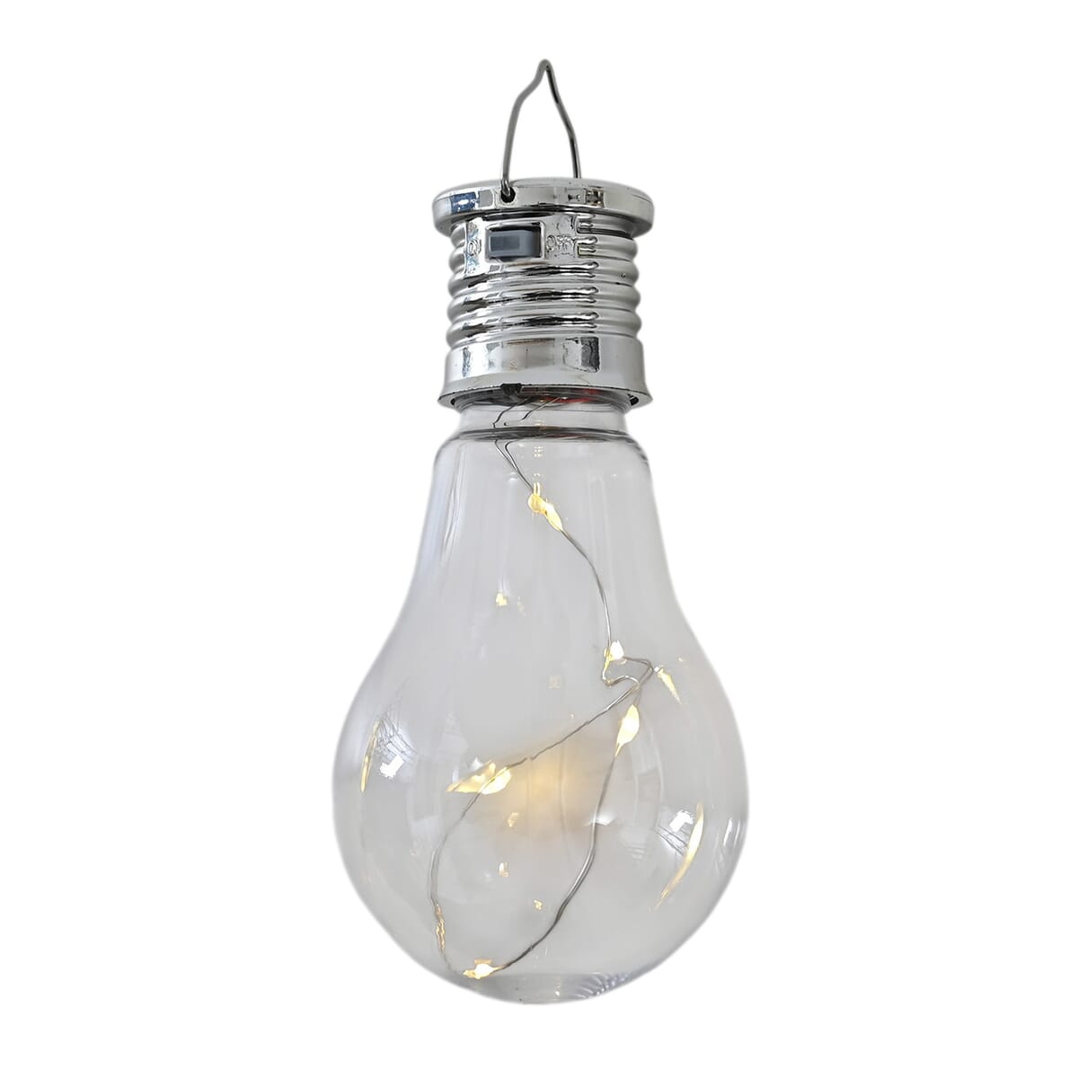 Charming Frog Holding a Glowing Solar Light LED Bulb image number 5