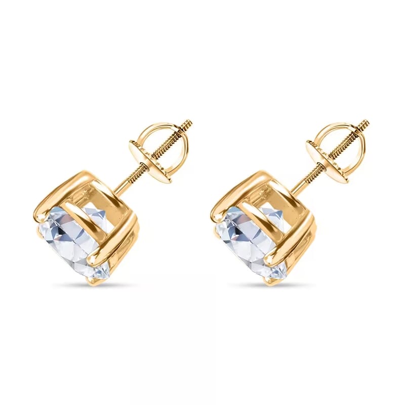 Luxuriant Lab Grown Diamond G VS2 7.00 ctw Earrings in 14K Yellow Gold