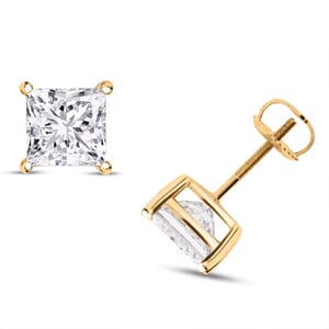 Luxuriant Lab Grown Diamond G-VS2 5.00 ctw Earrings in 14K Yellow Gold