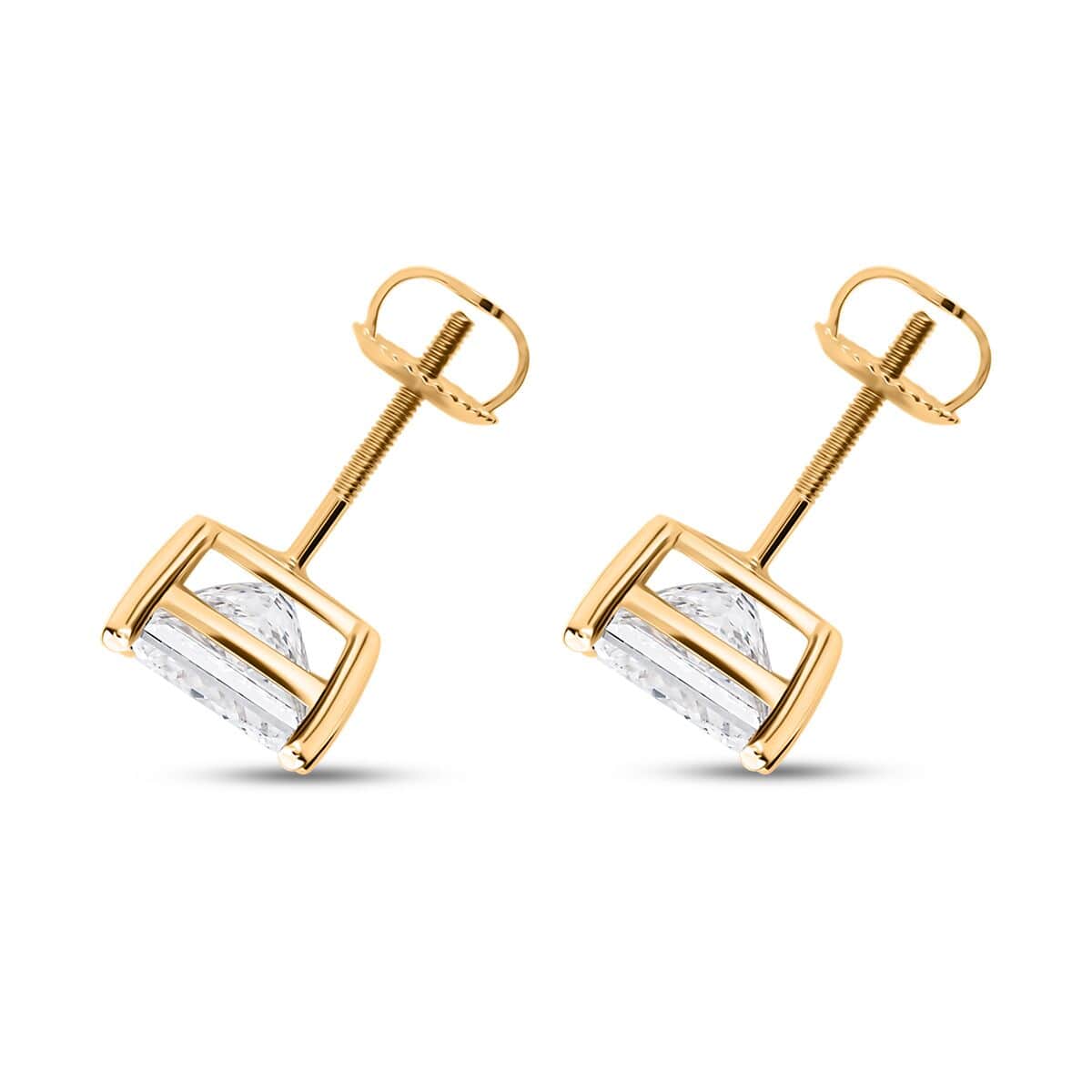 Luxuriant Lab Grown Diamond G-VS2 5.00 ctw Earrings in 14K Yellow Gold image number 3