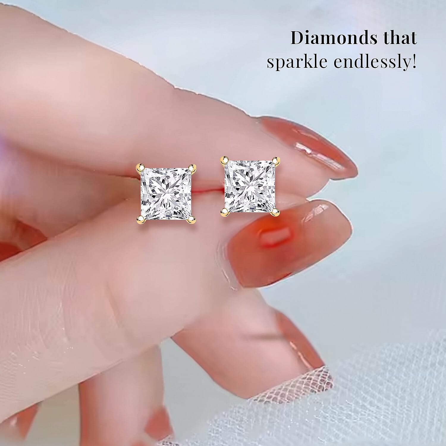 IGI Certified Luxuriant Lab Grown Diamond G-VS2 5.00 ctw Earrings in 14K Yellow Gold