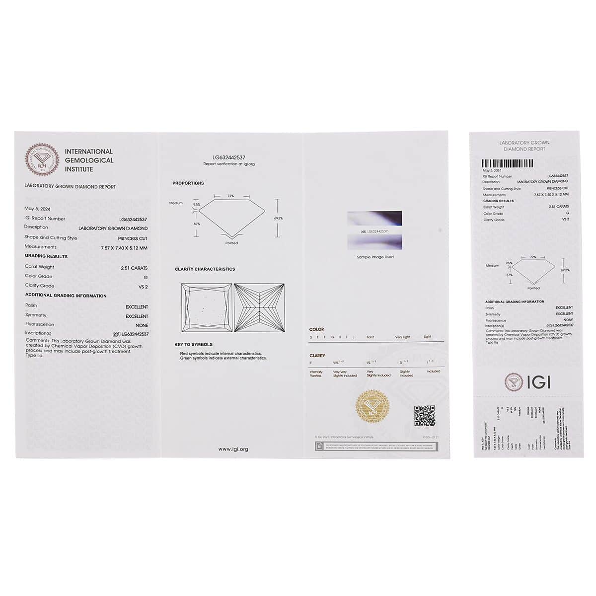 Luxuriant Lab Grown Diamond G-VS2 5.00 ctw Earrings in 14K Yellow Gold image number 5