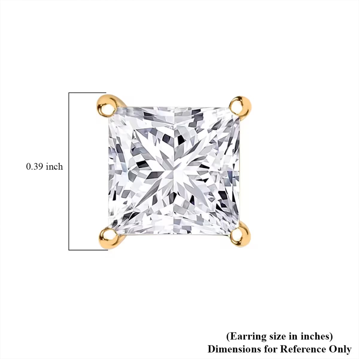 Luxuriant Lab Grown Diamond G-VS2 5.00 ctw Earrings in 14K Yellow Gold image number 8
