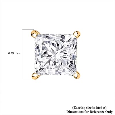 IGI Certified Luxuriant Lab Grown Diamond G-VS2 5.00 ctw Earrings in 14K Yellow Gold