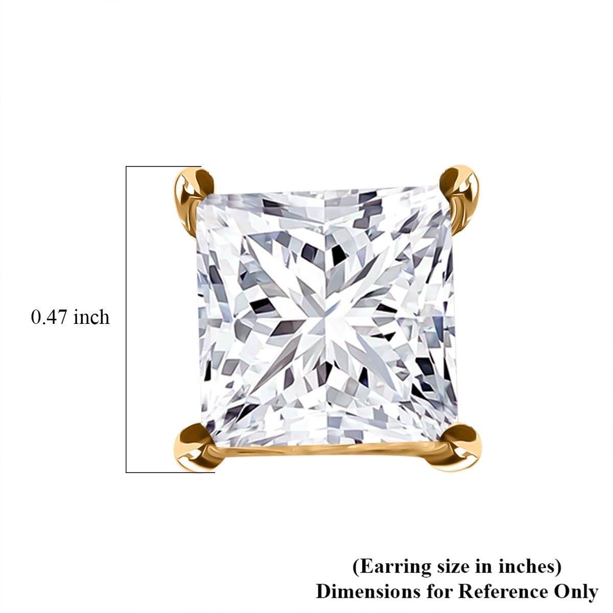 Luxuriant Lab Grown Diamond VS2-G 7.00 ctw Earrings in 14K Yellow Gold image number 4