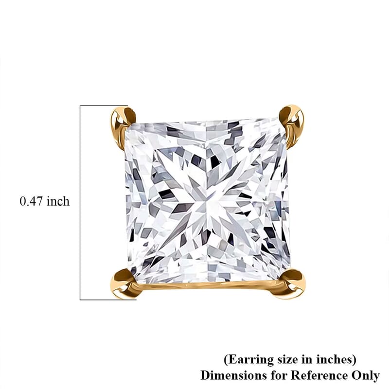 Luxuriant Lab Grown Diamond VS2-G 7.00 ctw Earrings in 14K Yellow Gold