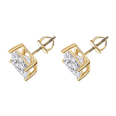 Luxuriant Lab Grown Diamond VS2-G 7.00 ctw Earrings in 14K Yellow Gold