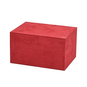 Livmore Wine Red Anti Tarnish 4 Layer Velvet and MDF Jewelry Box
