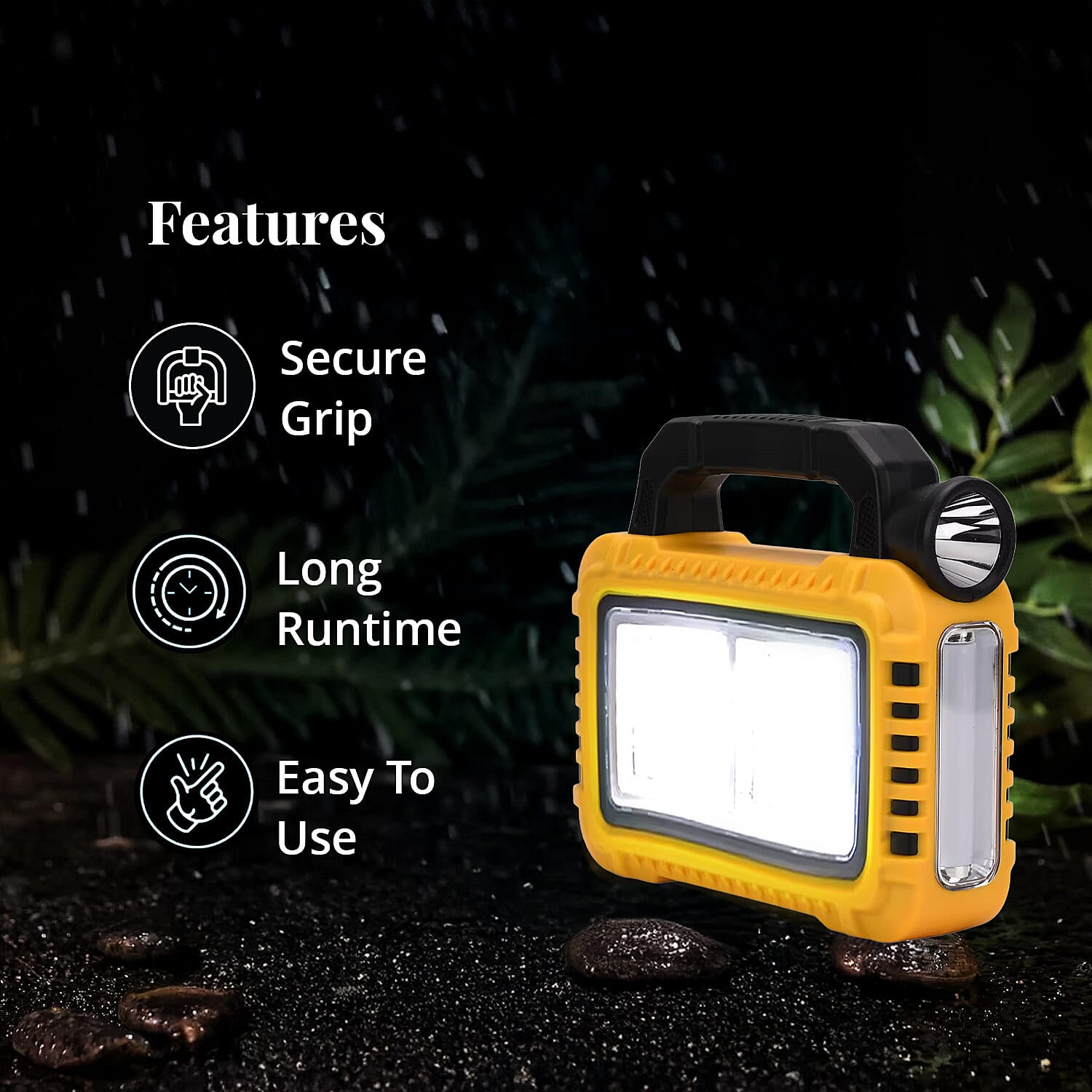 Multifunctional Solar Energy Flashlight 2400mAh Headlight
