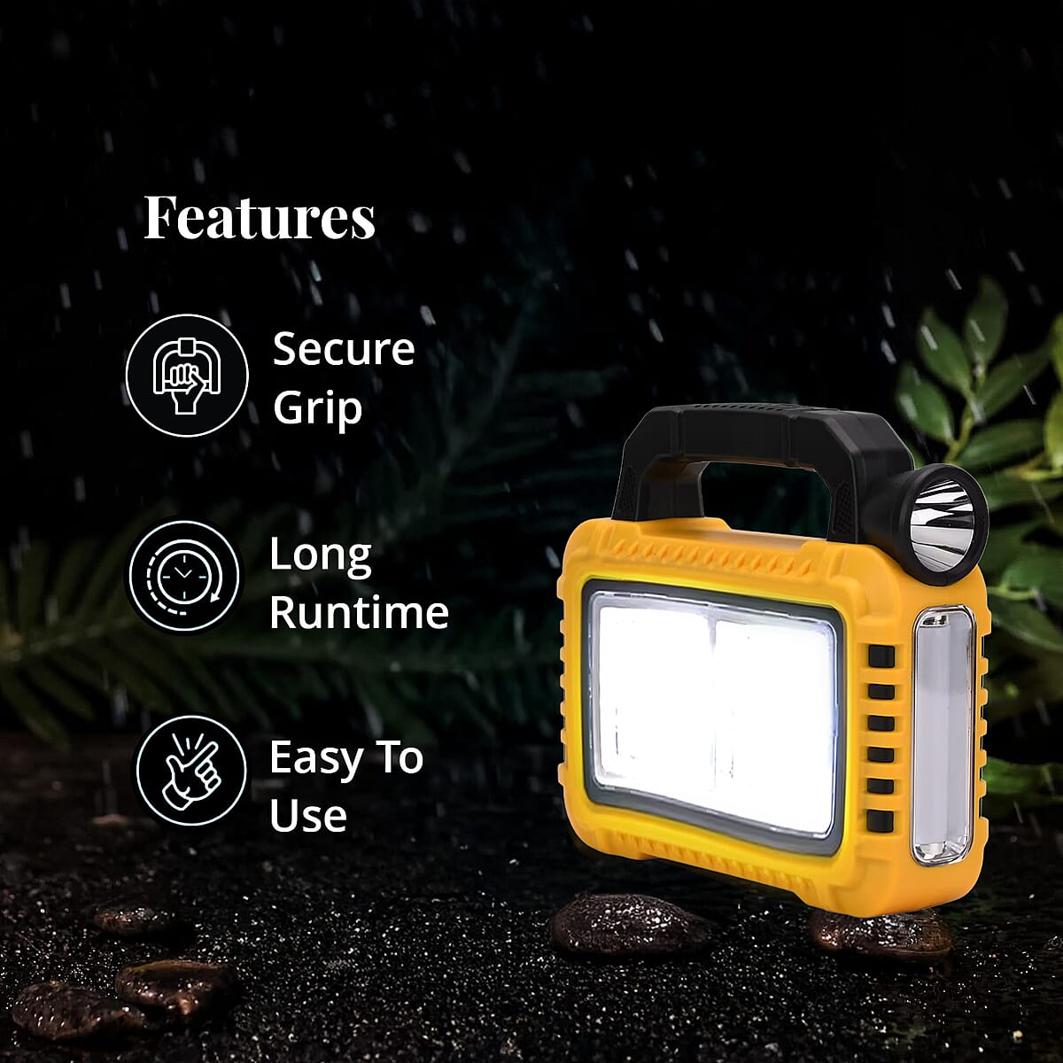 Multifunctional Solar Energy Flashlight 2400mAh Headlight image number 2