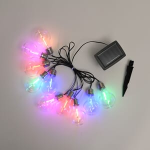 Multi Color 10PK Solar String LED Light 2Meter