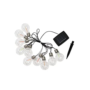 Warm White 10PK Solar String LED Light 2Meter
