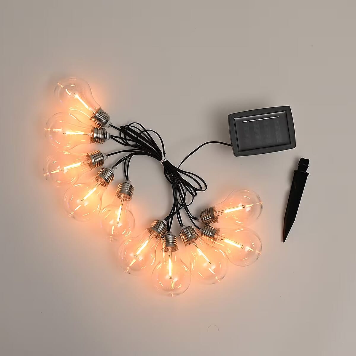 Warm White 10PK Solar String LED Light 2Meter image number 1
