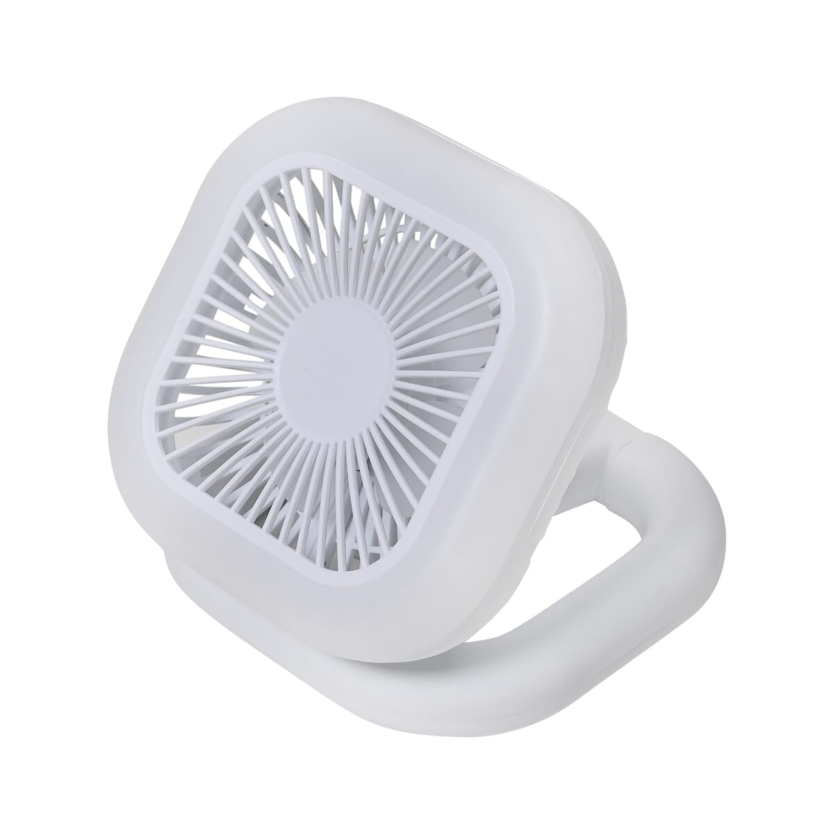 Foldable Desk Fan with LED light with 1200mAh USB Rechargeable Battery image number 3