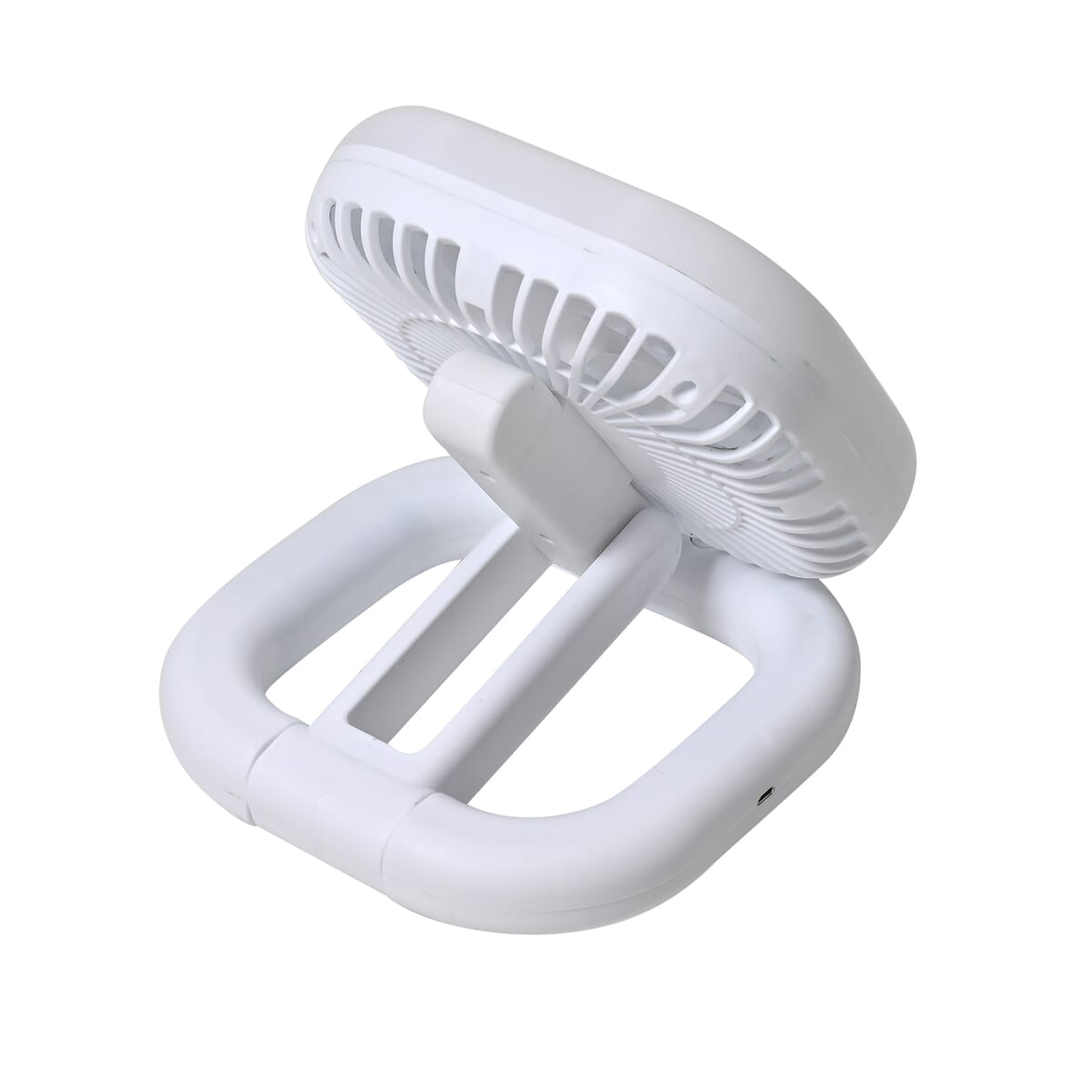 Foldable Desk Fan with LED light with 1200mAh USB Rechargeable Battery image number 4