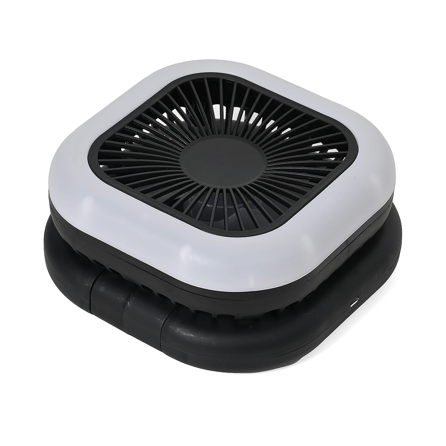 Foldable Desk Fan with LED light with 1200mAh USB Rechargeable Battery