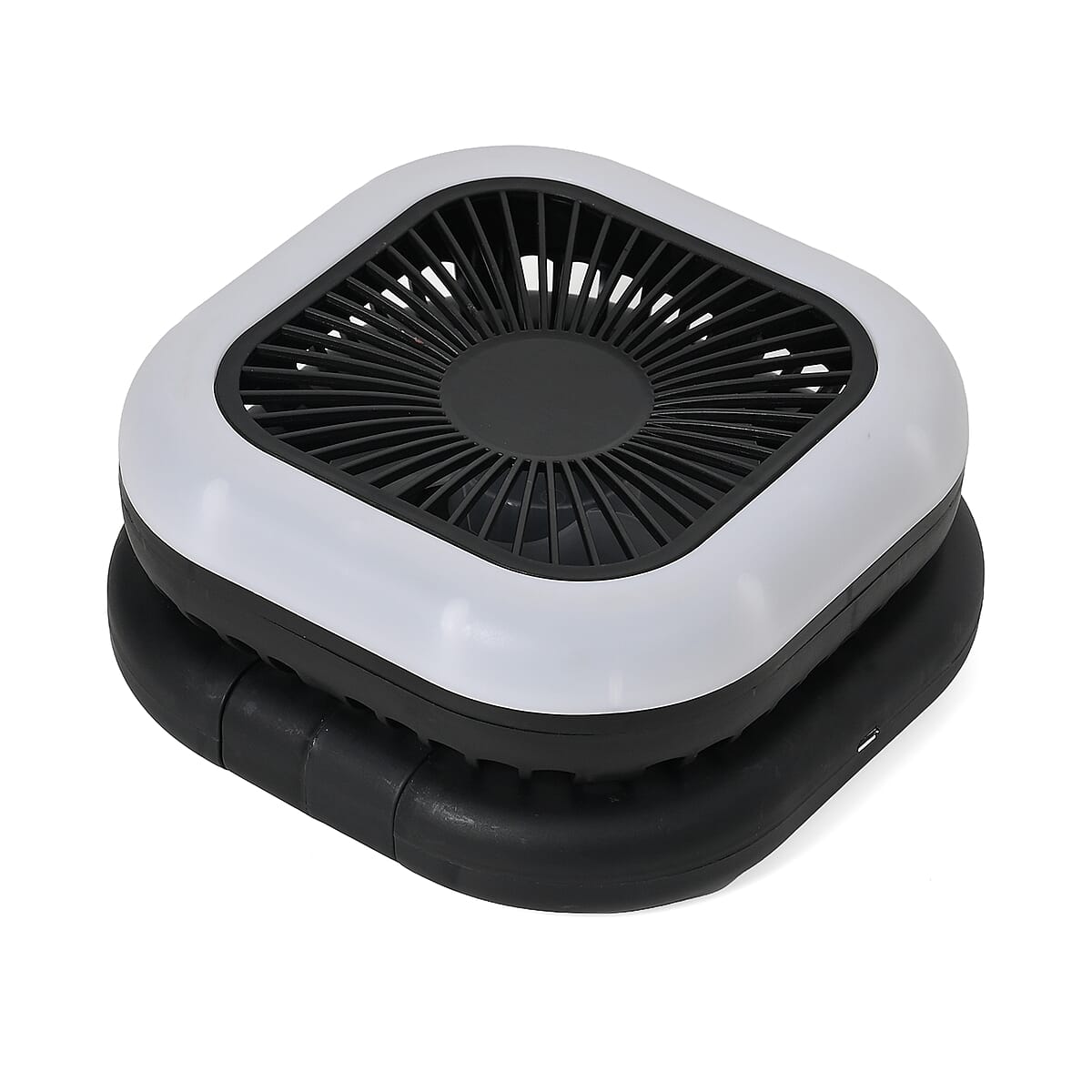 Foldable Desk Fan with LED light with 1200mAh USB Rechargeable Battery image number 2