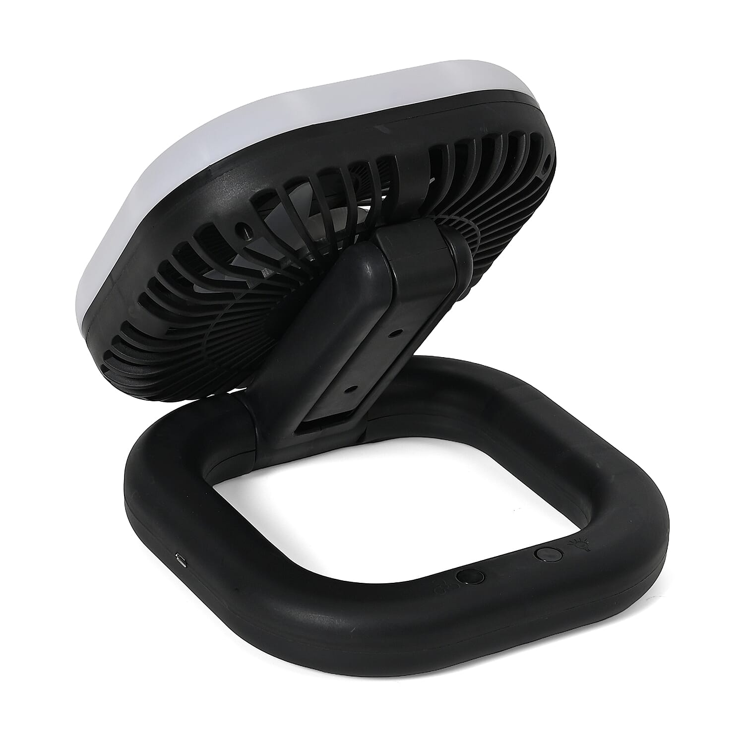 Foldable Desk Fan with LED light with 1200mAh USB Rechargeable Battery