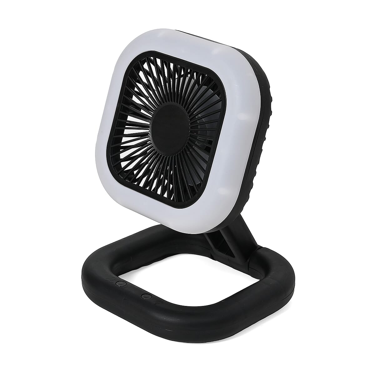 Foldable Desk Fan with LED light with 1200mAh USB Rechargeable Battery image number 5